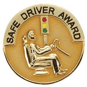 Blank Safe Driver Award Lapel Pin, 1" Diameter
