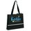 Custom Slender Color Block Convention Tote Bag, 17" W x 14" H x 3" D, Price/piece