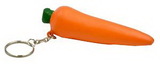 Custom Carrot Key Chain Stress Reliever Squeeze Toy, 4