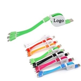 Custom 3 in 1 Retractable USB Charging Cable, 39.3