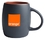 Custom 14 Oz. Puget Mug (Matte Black/Sangria Orange), Price/piece