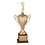 Custom 11" Ravenna Trophy Series w/Gold Metal Cup & Wood Base (Takes Figure), Price/piece