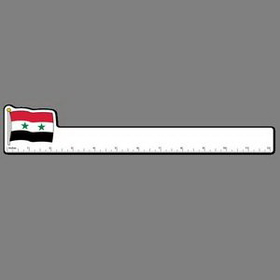 12" Ruler W/ Full Color Flag Of Syria