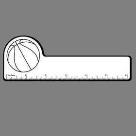 Custom 6" RULER W/ Basketball