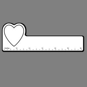 Custom Heart (Tall) 6 Inch Ruler