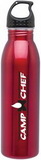 Custom 24 Oz. H2go SS Solus Red Stainless Steel Bottle