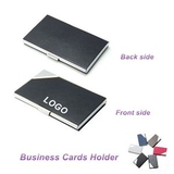 Custom Leather Business Credit Card Case, 3 5/8