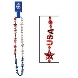 Custom Patriotic USA Beads, 36
