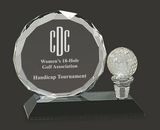 Custom Tournament-BB Crystal Golf Ball & Plate M, 5 1/2