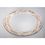 Custom Glass Charger Plate W/Golden Leaf Waves Rim, 12 1/2" Diameter, Price/piece