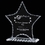 Custom Jade Roebuck Star Awards w/ Scalloped Edge (10"), Price/piece