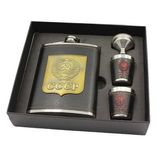 Custom Stainless Steel Hip Flask Gift Set
