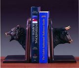 Custom Resin Bear/ Bull Book Ends Award (9