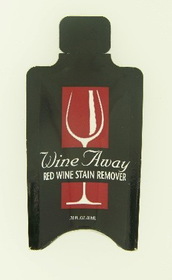 Blank Wine Away Red Wine Stain Remover .28 Oz. Promotional Packet