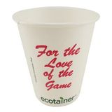 Custom Solid White 12 Oz. Biodegradable Cup (500 Line)