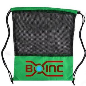 Custom Mash Drawstring Bag, 15" W x 18" H