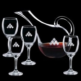 Custom 60 Oz. Medford Carafe with 4 Wine Glasses