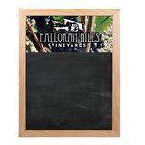 Custom 18X24 Oak Frame Wall Chalkboard, 18