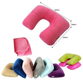 Custom Inflatable PVC Travel Pillows, 13 8/10" L x 8 7/10" W