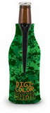 Custom DigiColor Camo Zipper Bottle Coolie - 3 3/4