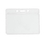 Custom Horizontal Top Load Color Bar Badge Holder - White, 3.75" W x 2.63" H, Price/piece