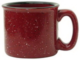 Custom Santa Fe Mug, White in/Hilo Red out, 3 9/16