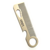 Custom Anti-static Metal Comb with bottle opener, 4 9/10