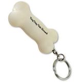Illini Custom Light Up Dog Bone Key Tag, Pad Printed, 2 1/2