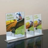 Custom Sign Holder with 2-Brochure Pockets (8-1/2w x 11h)