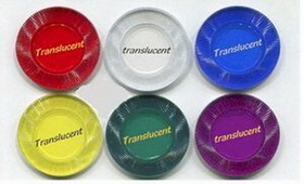 Custom Translucent Plastic Token (1.570" Dia.x.110" Thick)