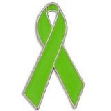 Blank Lime Green Awareness Ribbon Lapel Pin, 1