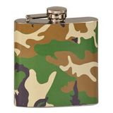 Custom 6oz Stainless Steel Flask - Camouflage ( screened )