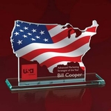 Custom Map Of USA Award - 5