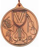 Custom 400 Series Stock Medal (Music) Gold, Silver, Bronze