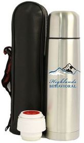 Custom 16 Oz. Slim Thermal Bottle with Carry Bag