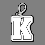 Custom Letter K Bag Tag