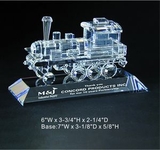Blank Engine optical crystal award trophy., 6