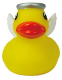 Custom Yellow Mini Rubber Angel Duck