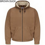 Custom Brown Duck Hooded Jacket-Excel FR Comfortouch