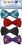 Custom Party Glass Marker Kit - 4 Bow Ties Full Color on reusable white cling, 2.75" W x 5.6" H x 0.008" Thick, Price/piece