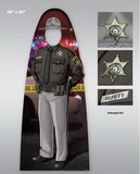Custom Child Size Male Trooper Officer Photo Prop, 60