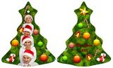Custom (Double Side) Ceramic Tree Ornament Christmas Tree, 2.6875