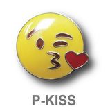 Blank Emoji Kiss Pins, .75