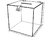 Custom Medium Clear Economy Ballot Box - 8", Price/piece