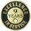 Blank Excellence In Service Pin - 9 Years, 3/4" W, Price/piece