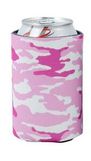 Custom Pink Camo Pocket Coolie Can Cover (4 Color Process)