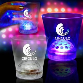 Custom 8 oz Light Up LED Disco Ball Rocks Glass
