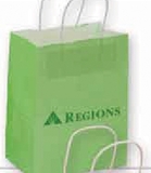 Custom Matte White Tinted Paper Shopper Bag (8