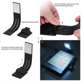 Custom USB Rechargeable LED Book Light with Clips, 8 1/2