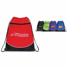 Custom POCKET DRAWSTRING BACKPACK, Sports Pack, Drawstring Bag, Drawstring Backpack, 15" W x 18" H